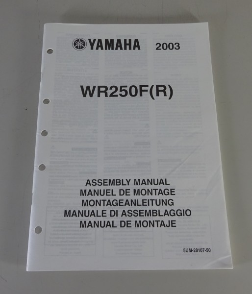 Montageanleitung / Assembly Manual Yamaha WR 250 F (R) von 2003