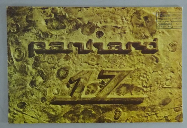 Prospekt / Broschüre Panhard PL17 Stand ca. 1964 Original