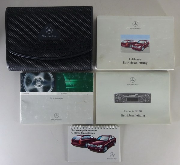 Bordmappe + Betriebsanleitung Mercedes C-Klasse W203 + T-Modell von 4/2002