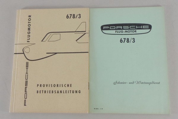 Betriebsanleitung / Handbuch Porsche Flugmotor Typ 678 / 3 von 1957