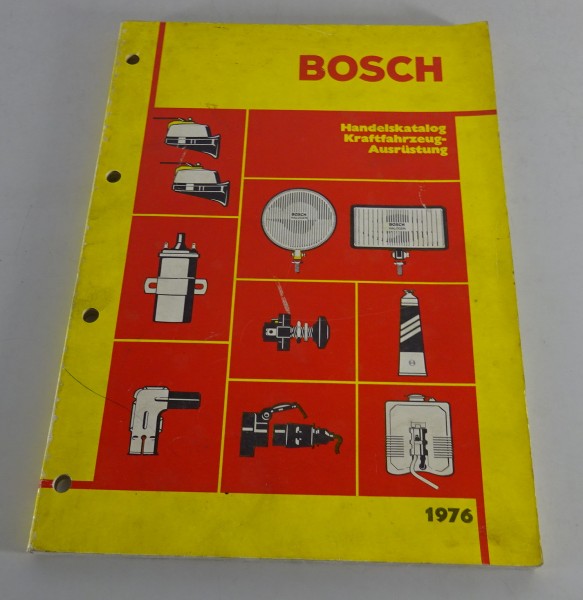 Handelskatalog Bosch Kraftfahrzeugausrüstung Stand 1976