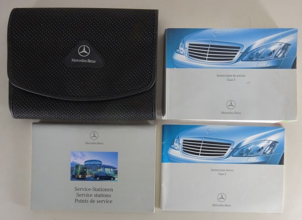 Carpeta + Instrucciones de servicio Mercedes Clase S W221 + AMG desde 03/2007