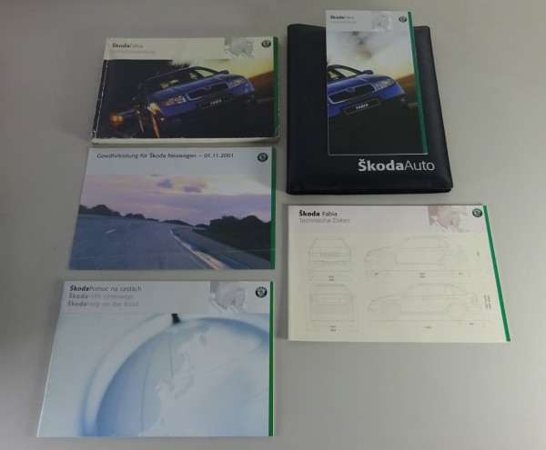Bordmappe + Betriebsanleitung / Handbuch Skoda Fabia von 08/2002