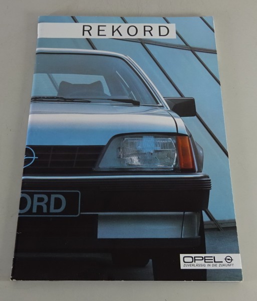 Faltprospekt / Broschüre Rekord E2 Stand 09/1984