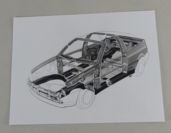 Pressefoto VW Golf 3 / III Cabrio - Querschnitt von 08/1993