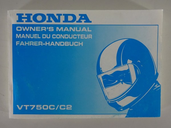 Betriebsanleitung / Owner's Manual Honda Shadow VT 750C / C2 Stand 1997