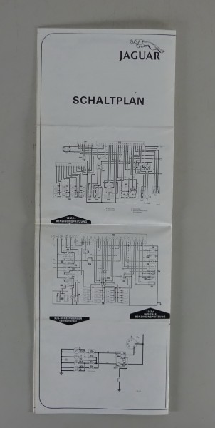 Elektrischer Schaltplan Jaguar XJ12 Serie III Stand 1981 - Deutsch