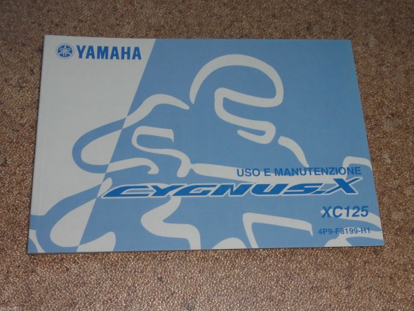 Uso E Manutenzione Yamaha Roller XC 125 Cygnus X Stand 10/2007