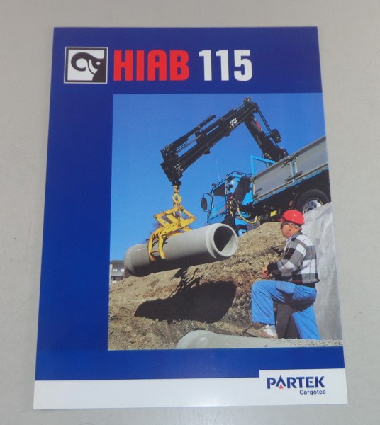 Prospekt / Broschüre Hiab LKW-Ladekran 115 Stand 09/1999
