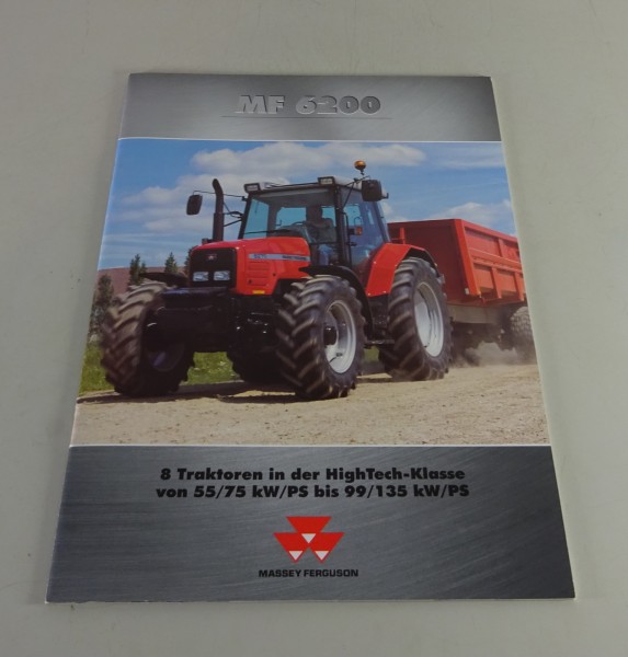 Prospekt / Broschüre Massey Ferguson Traktoren MF 6245 / 6235 / 6270 Stand 2002