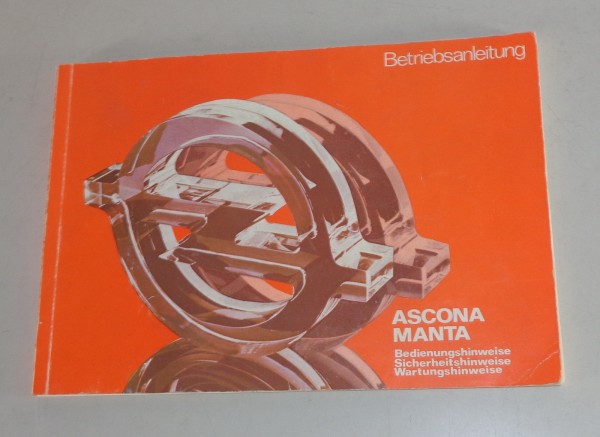 Betriebsanleitung / Handbuch Opel Ascona B / Manta B von 02/1979