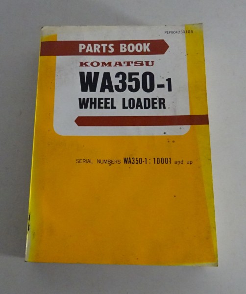 Parts Catalogue / Teilekatalog Komatsu Radlader WA350-1 Stand 05/1988