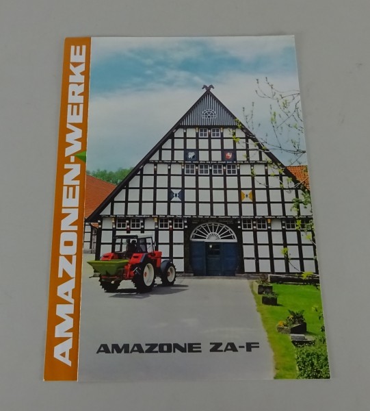 Prospekt / Broschüre Amazone Zweischeibenstreuer ZA-F + ZG Stand 03/1984