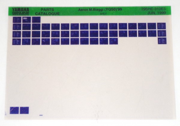 Microfich Parts Catalogue / Ersatzteilkatalog Yamaha Aerox M Biaggi YQ50 von 99