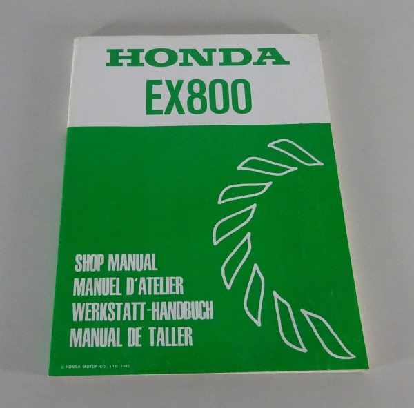 Werkstatthandbuch / Workshop Manual Honda Generator EX800 Stand 1983