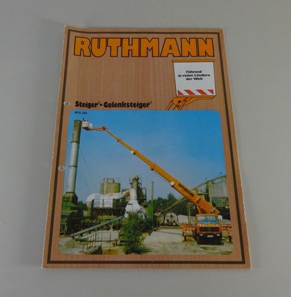 Prospekt / Broschüre Ruthmann Steiger / Gelenksteiger Stand 1978
