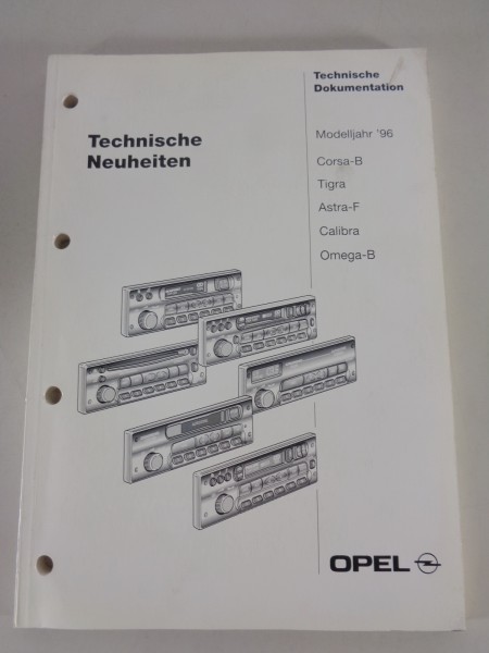 Technische Neuheiten und Änderungen Opel Fahrzeuge Modelljahr 1996