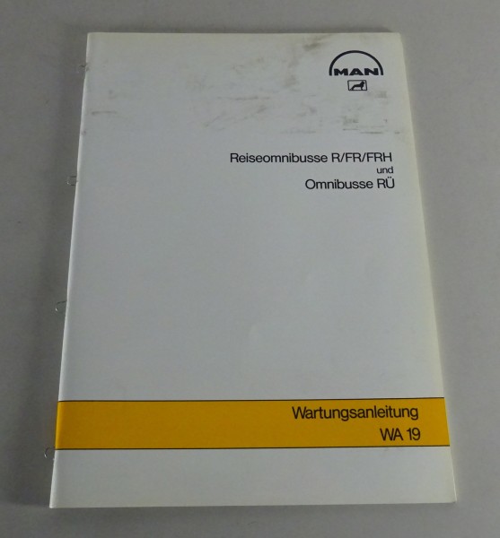 Werkstatthandbuch MAN Reise-&Omnibusse 292 R/FR, 292/362 FRH, RÜ 240/280 '7/1987
