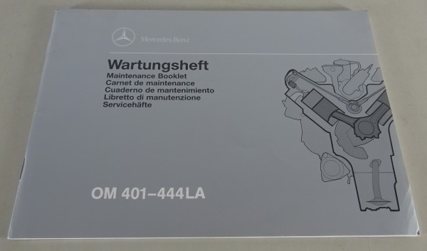 Wartungsheft Mercedes Benz Industriemotoren OM 401 LA / 402 LA etc. von 03/1998