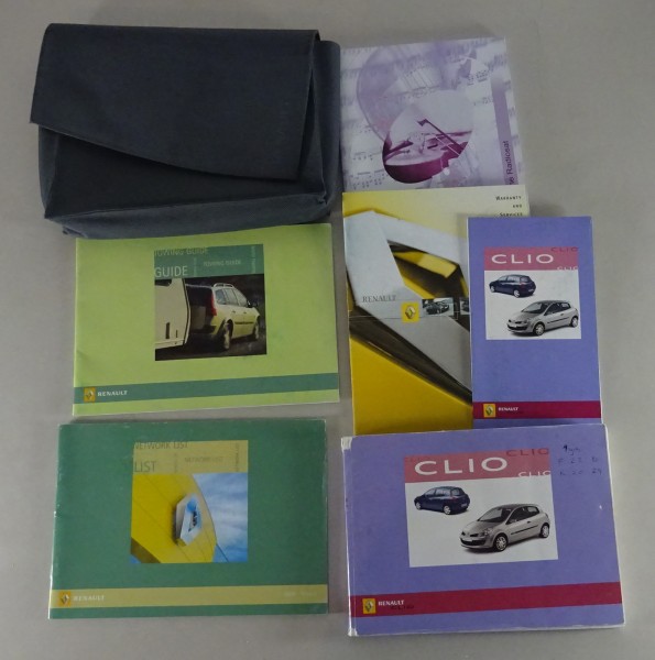 Owners Manual / Handbook + Wallet Renault Clio III Typ R from 05/2005