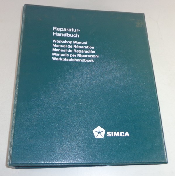 Werkstatthandbuch / Workshop Manual Simca 1100 Stand 06/1971