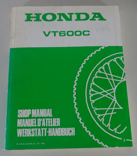 Werkstatthandbuch / Workshop Manual Honda VT 600 C Shadow Stand 1988