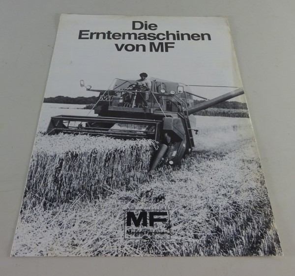 Prospekt / Broschüre Massey Ferguson MF Erntemaschinen - Programm Stand 04/1983