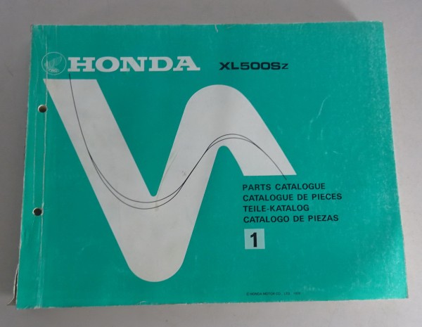 Teilekatalog / Parts List Honda CX 500Sz Stand 1979