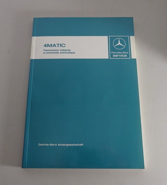 Manual de taller Mercedes 4MATIC Transmission integrale W124 260 / 300 de 1987