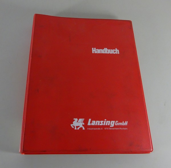 Betriebsanleitung + Teilekatalog Lansing Elektro-Schubmaststapler ERT 10.2 '1982