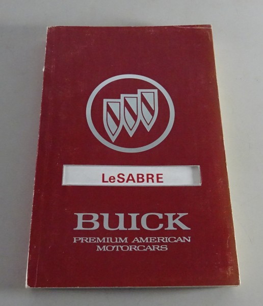 Owner´s Manual / Handbook Buick Le Sabre Stand 1991