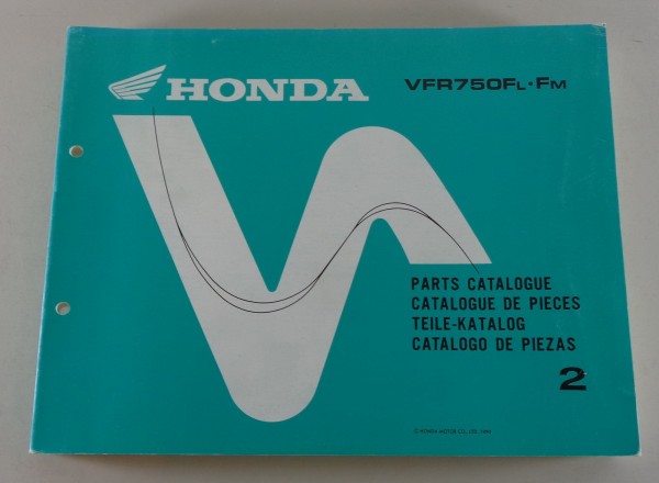 Teilekatalog / Parts Catalog Honda VFR 750 F Stand 1990