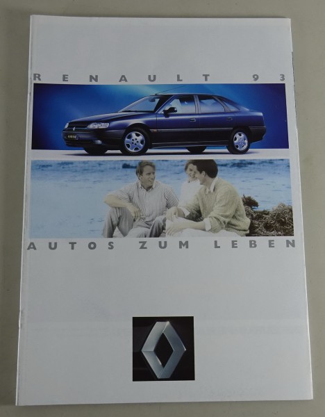 Prospekt / Broschüre Renault 1993 "Autos zum Leben" Stand 06/1993