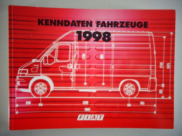 Technische Information Datenbuch Fiat Ducato / Seicento / Scudo Stand 1998