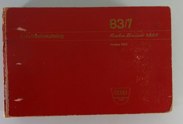 Teilekatalog DKW 1000 Coupe / Limousine / 4-Türer / Universal Stand 09/1964