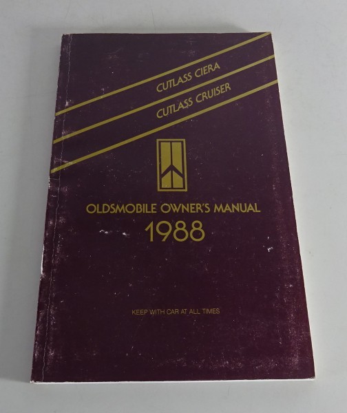 Owner´s Manual / Handbook Oldsmobile Cutlass Ciera & Cutlass Cruiser Stand 1988