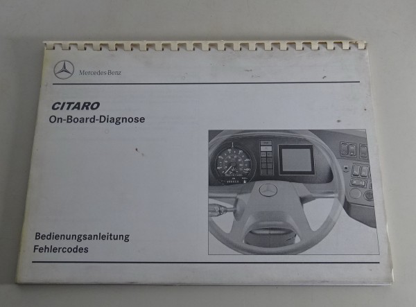 Betriebsanleitung On-Board-Diagnose Mercedes Benz Omnibus O 530 - Citaro 01/2000