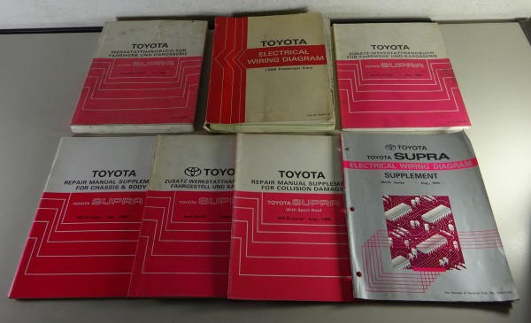 Werkstatthandbuch inkl. Nachträge / Konvolut Toyota Supra MA 70 Stand 01/1986