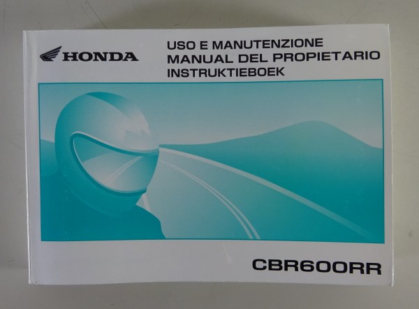 Uso E Manutenzione / Instruktieboek Honda CBR 600 RR Stand 2002