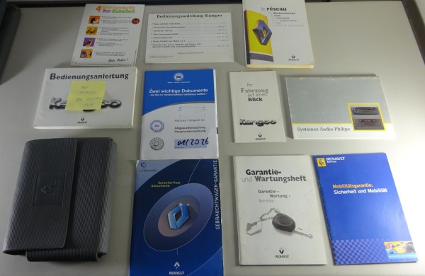 Bordmappe + Betriebsanleitung / Handbuch Renault Kangoo I Typ KC Stand 07/1999