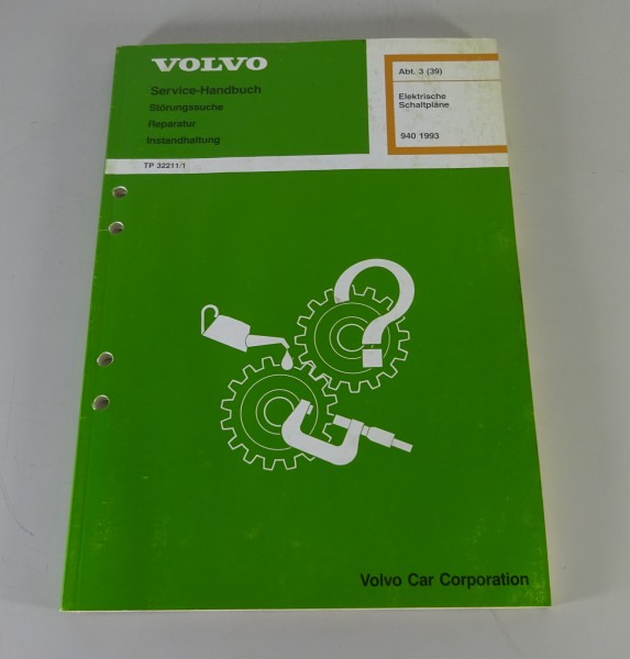 Werkstatthandbuch Elektrik / Elektrische Schaltpläne Volvo 940 Stand 1993