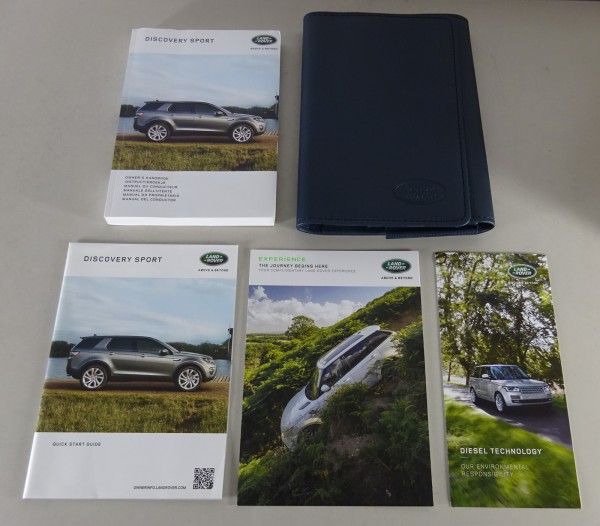 Bordmappe + Handbuch | Owner's manual + wallet Land Rover Discovery Sport 2016