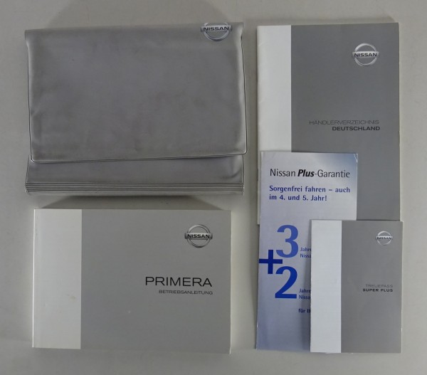 Bordmappe + Betriebsanleitung / Handbuch Nissan Primera P11 Stand 05/2002