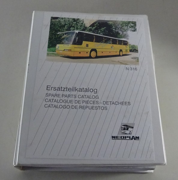 Teilekatalog Neoplan N 316 Transliner, Skyliner, Cityliner Bus Baujahr 1995-1996