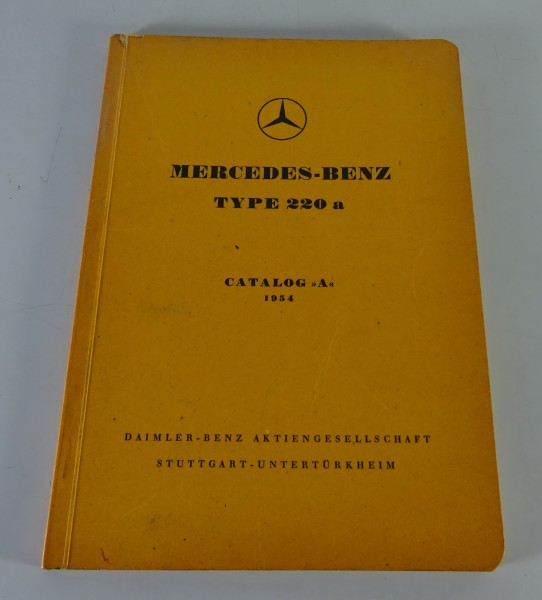 Bildkatalog / Teilekatalog Mercedes Benz W180 Ponton 220 a Stand 11/1954