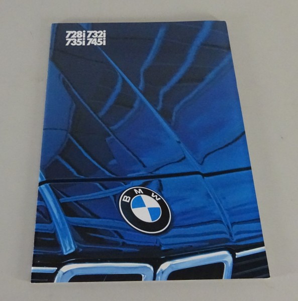 Opuscolo / Brochure BMW 7er E23 728i / 732i / 735i / 745i edizione 01/1983