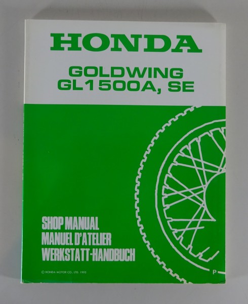 Werkstatthandbuch Ergänzung Honda Goldwing GL 1500A / SE Stand 1993