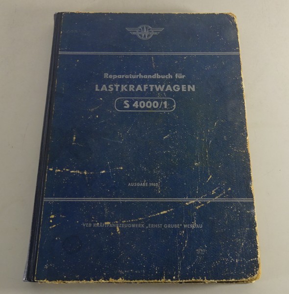 Werkstatthandbuch / Reparaturhandbuch LKW Sachsenring Horch S 4000/1 Stand 1963