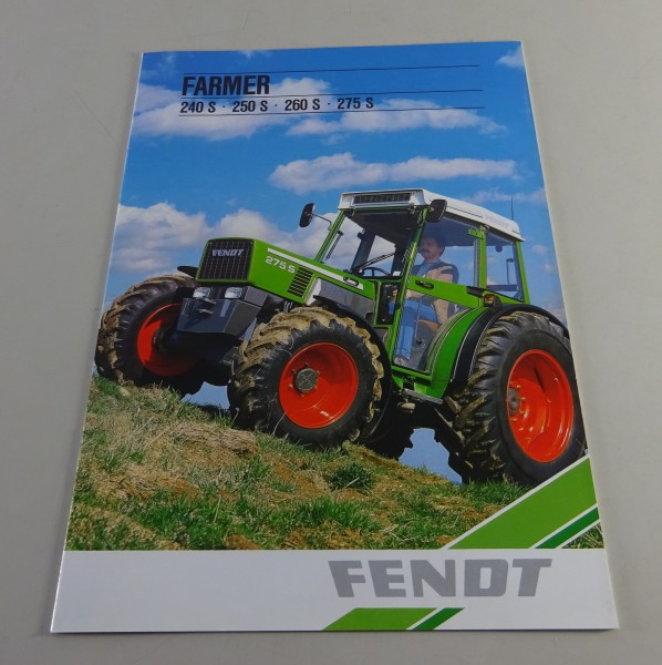 Prospekt / Broschüre Fendt Farmer 240 S / 250 S / 260 S / 275 S Stand 05/1988