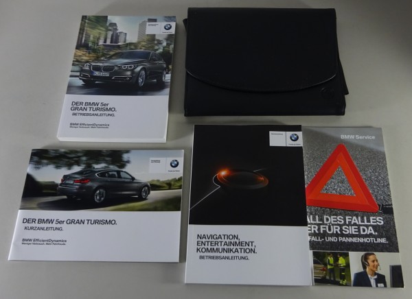 Bordmappe + Betriebsanleitung BMW 5er Gran Turismo F07 520d-550i xDrive von 2013